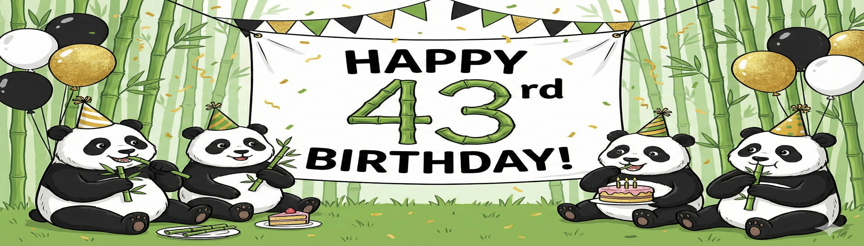 🐼 מסיבת יומולדת 43 לפנדה 🐼